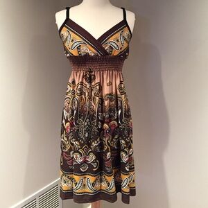 Brown Paisley Sundress